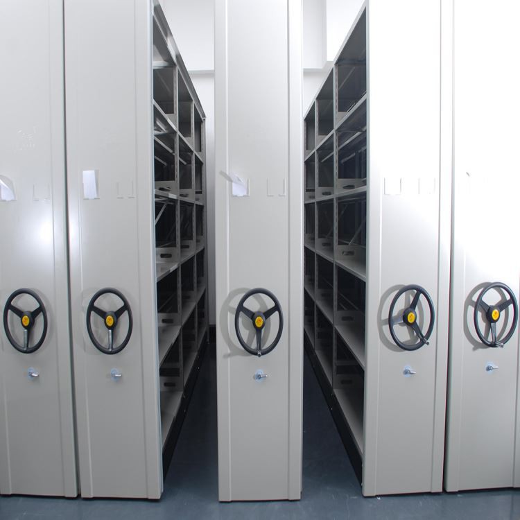 은행 서류 보관 내각 움직일 수있는 강철 수동 이동할 수있는 선반 설치